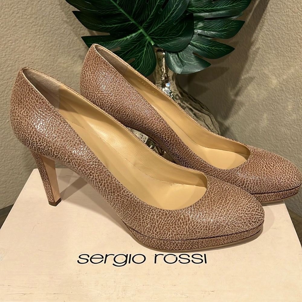 Sergio Rossi Madison 075 platform pumps